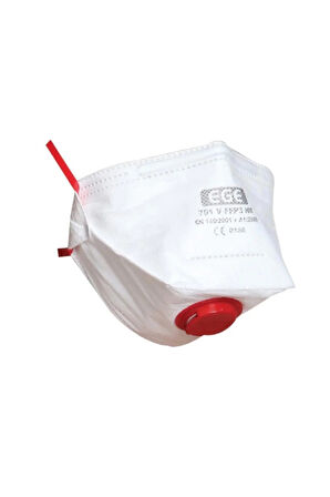 Ege FFP3 Ventilli Katlanır Maske 701V Solunum Koruma 701