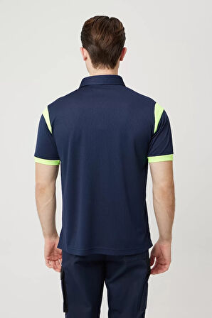 DryTouch Polo Yaka Tişört İş Güvenliği Allium Nefes Alabilir Hafif Konforlu Günlük İçin