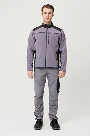Kışlık İş Güvenliği Softshell Mont Allium Suya Rüzgar Kesici Termal İç Astarlı