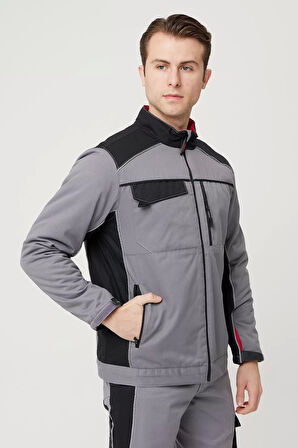 Kışlık Gabardin İş Güvenliği Mont Allium Havalarda Şıklık Koruma