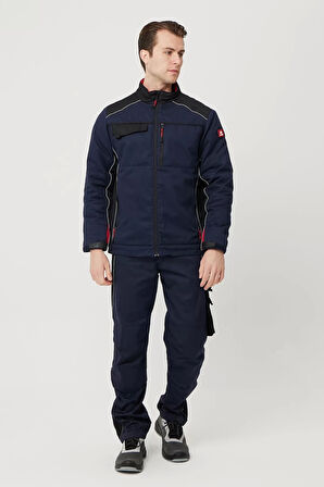 Kışlık Gabardin İş Güvenliği Mont Allium Havalarda Şıklık Koruma