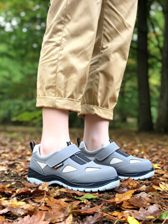 Süet İş Güvenliği Ayakkabısı Mekap Jüpiter S1 157 EN ISO 20345 Deri Çelik Burunlu