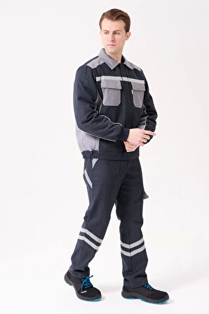 Kışlık İş Mont Polarlı Gabardin CE Urtica Montu Pamuklu Rahat