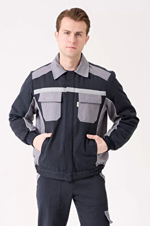 Kışlık İş Mont Polarlı Gabardin CE Urtica Montu Pamuklu Rahat