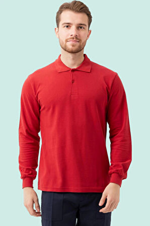Polo Yaka Uzun Kollu Tshirt 100 Pamuk Padus shirt Şık Konforlu İş