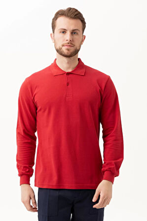 Polo Yaka Uzun Kollu Tshirt 100 Pamuk Padus shirt Şık Konforlu İş