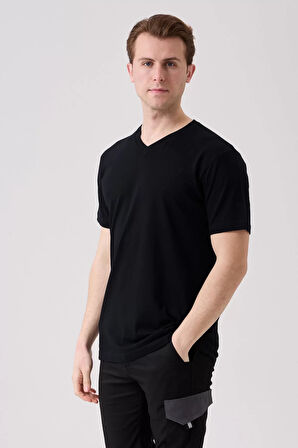 V Yaka 100 Pamuk Penye Tshirt Is Gvenligi Galanthus shirt Nefes Alabilir Rahat Şık Tasarım