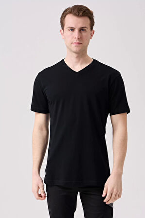 V Yaka 100 Pamuk Penye Tshirt Is Gvenligi Galanthus shirt Nefes Alabilir Rahat Şık Tasarım