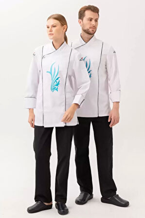 Libani Profesyonel Aşçı Ceketi Nefes Alan Dayanıklı Tasarım Şef Alabilir Mutfak Kullanımı İçin