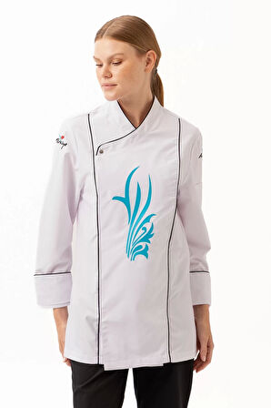 Libani Profesyonel Aşçı Ceketi Nefes Alan Dayanıklı Tasarım Şef Alabilir Mutfak Kullanımı İçin