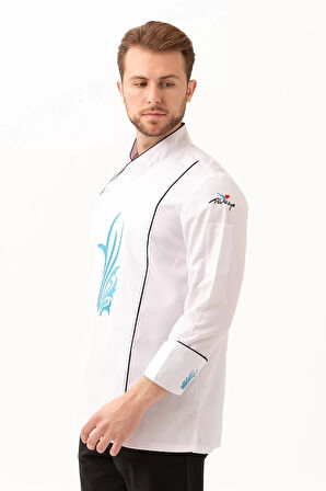 Libani Profesyonel Aşçı Ceketi Nefes Alan Dayanıklı Tasarım Şef Alabilir Mutfak Kullanımı İçin