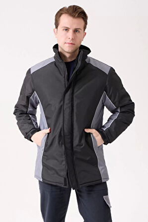 Kışlık Su Geçirmez İşçi Parkası Urtica Parka Rüzgar Sıcak Tutucu Astar Günlük İş Kullanımına