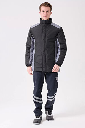 Kışlık Su Geçirmez İşçi Parkası Urtica Parka Rüzgar Sıcak Tutucu Astar Günlük İş Kullanımına