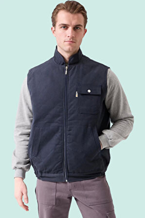 Kışlık Gabardin Yelek Erkek İş Güvenliği Galanthus Outdoor Sıcak Tutucu Rüzgar Geçirmez