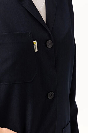 Kadın Uzun Kollu İş Önlüğü OEKOTEX Sertifikalı Vanessa Şık Rahat Cepli Model