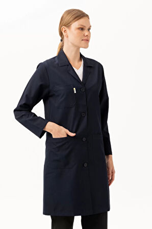 Kadın Uzun Kollu İş Önlüğü OEKOTEX Sertifikalı Vanessa Şık Rahat Cepli Model