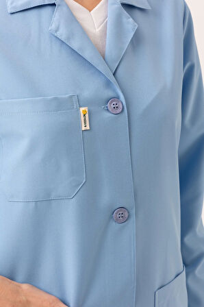 Kadın Uzun Kollu İş Önlüğü OEKOTEX Sertifikalı Vanessa Şık Rahat Cepli Model