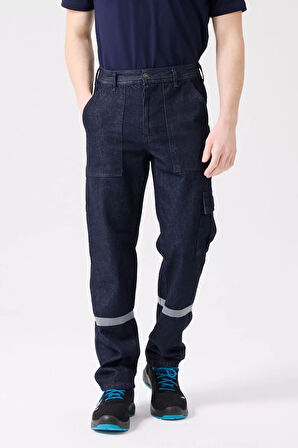 Tulipa Denim Yazlık İş Pantolonu Koyu Hafif