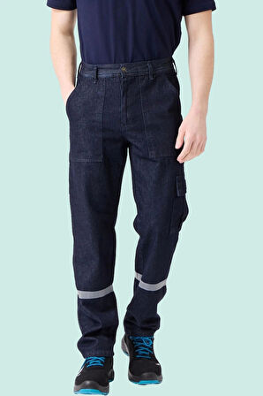 Tulipa Denim Yazlık İş Pantolonu Koyu Hafif