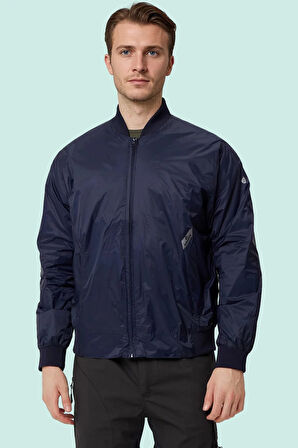Erkek Monchler Naylon Bomber Ceket Mevsimlik Morino Jacket Fermuarlı Şık Tasarım Kumaş Rahat