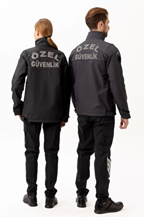 Kışlık İş Güvenliği Softshell Mont Kıyafetleri Rüzgar Geçirmez Nefes Alabilen Montu