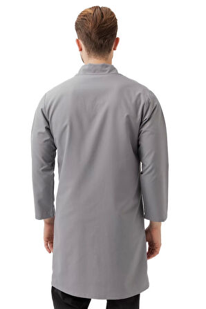 Erkek Uzun Kollu İş Önlüğü 75 Polyester OEKOTEX Vanessa Önlük Yaka Rahat