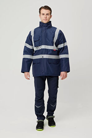 Kışlık İş Güvenliği Parka Reflektif EN ISO 13688 20471 343 Salix