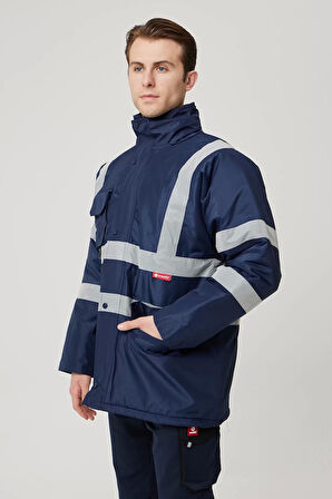 Kışlık İş Güvenliği Parka Reflektif EN ISO 13688 20471 343 Salix