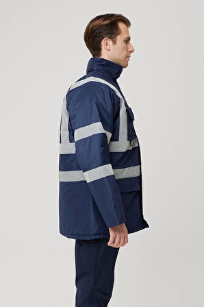 Kışlık İş Güvenliği Parka Reflektif EN ISO 13688 20471 343 Salix