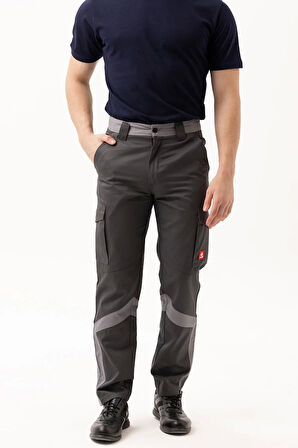Erkek İş Pantolonu Çok Cepli Dayanıklı Gabardin Kumaş Pyrus Rahat Ergonomik Tasarım