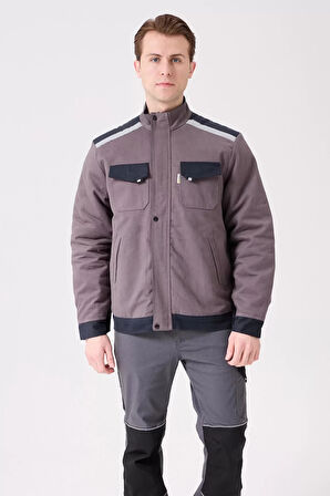 Kışlık Gabardin İş Montu Soğuk Hava Koruma Blaze Mont Koşullarına Tipi Dış Giyim