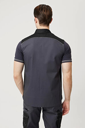 Yazlık İş Yeleği Polyester Gabardin Allium Outdoor Yelek Hafif Nefes Alabilir Fonksiyonel Cepli