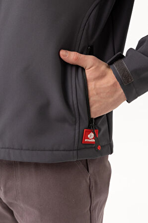 Erkek Softshell Su İtici Rüzgar Geçirmez Kışlık Outdoor İş ve Günlük Mont