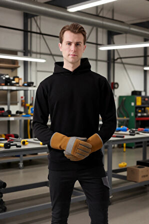 Erkek Kordonsuz Hoodie Kapüşonlu Sweatshirt Rahat Spor Tarz Giyime Uygun Sweat