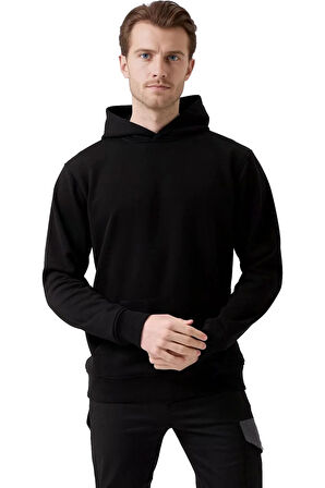Erkek Kordonsuz Hoodie Kapüşonlu Sweatshirt Rahat Spor Tarz Giyime Uygun Sweat