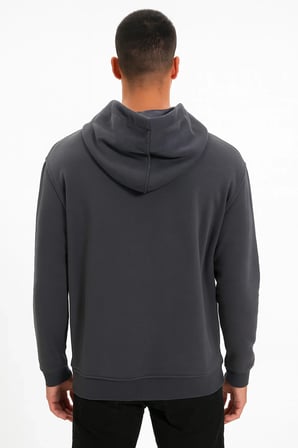 Erkek Kordonsuz Hoodie Kapüşonlu Sweatshirt Rahat Spor Tarz Giyime Uygun Sweat