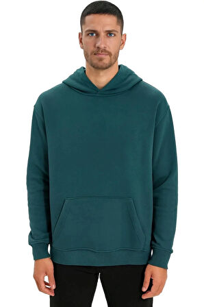 Erkek Kordonsuz Hoodie Kapüşonlu Sweatshirt Rahat Spor Tarz Giyime Uygun Sweat