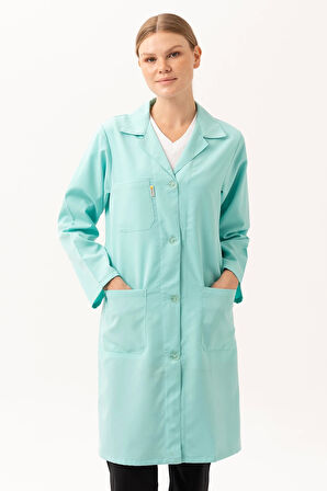 Kadın Uzun Kollu İş Önlüğü OEKOTEX Sertifikalı Vanessa Şık Rahat Cepli Model