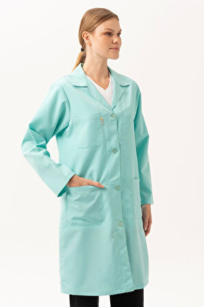 Kadın Uzun Kollu İş Önlüğü OEKOTEX Sertifikalı Vanessa Şık Rahat Cepli Model