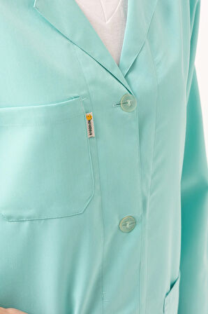 Kadın Uzun Kollu İş Önlüğü OEKOTEX Sertifikalı Vanessa Şık Rahat Cepli Model