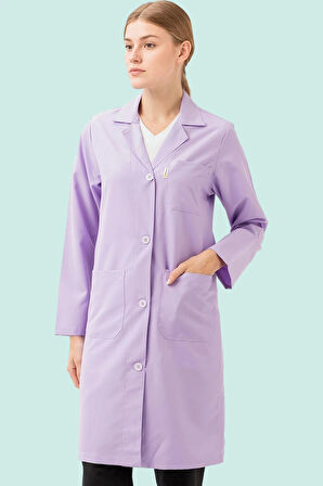 Kadın Uzun Kollu İş Önlüğü OEKOTEX Sertifikalı Vanessa Şık Rahat Cepli Model