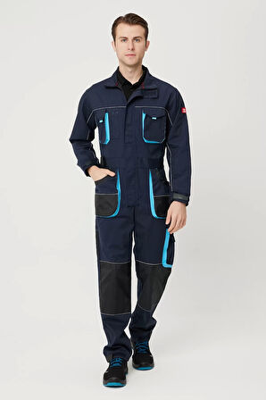 Erkek İş Tulumu Çok Cepli ve Dayanıklı Alaska Tulum Koruyucu Tasarım Şık Rahat Kesim