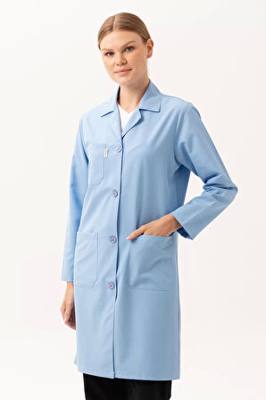 Kadın Uzun Kollu İş Önlüğü OEKOTEX Sertifikalı Vanessa Şık Rahat Cepli Model