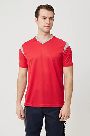 Erkek V Yaka Nefes Alan TShirt Allium Tişört Alabilir Esnek Şık İş Günlük İçin