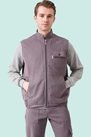 Kışlık Gabardin Yelek Erkek İş Güvenliği Galanthus Outdoor Sıcak Tutucu Rüzgar Geçirmez