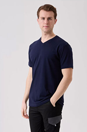 V Yaka 100 Pamuk Penye Tshirt Is Gvenligi Galanthus shirt Nefes Alabilir Rahat Şık Tasarım