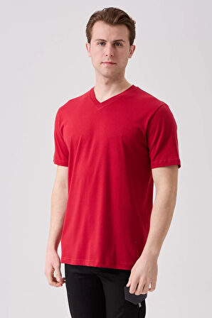 V Yaka 100 Pamuk Penye Tshirt Is Gvenligi Galanthus shirt Nefes Alabilir Rahat Şık Tasarım