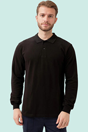 Polo Yaka Uzun Kollu Tshirt 100 Pamuk Padus shirt Şık Konforlu İş