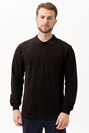 Polo Yaka Uzun Kollu Tshirt 100 Pamuk Padus shirt Şık Konforlu İş