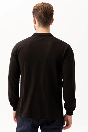 Polo Yaka Uzun Kollu Tshirt 100 Pamuk Padus shirt Şık Konforlu İş